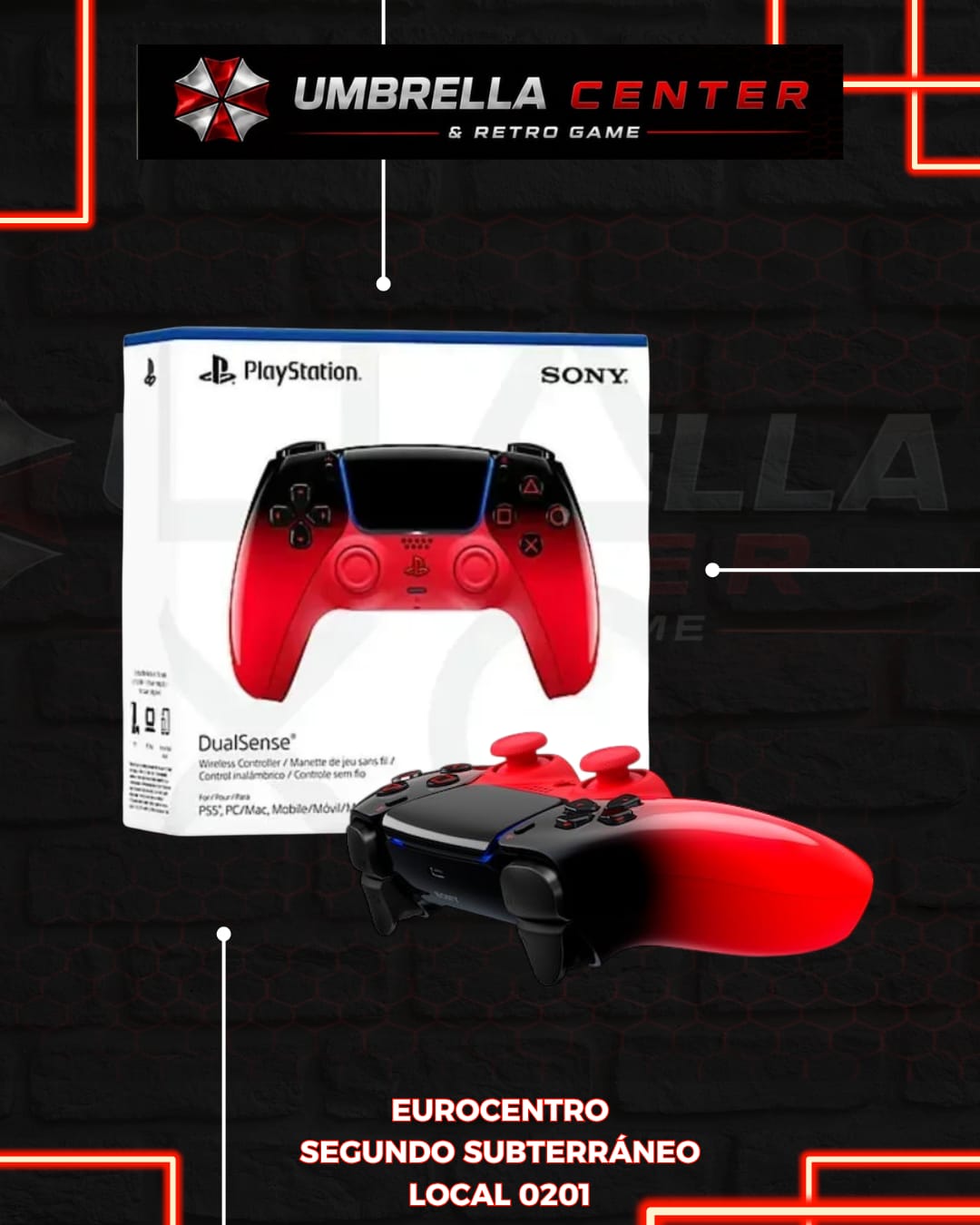 DualSense Volcanic Red